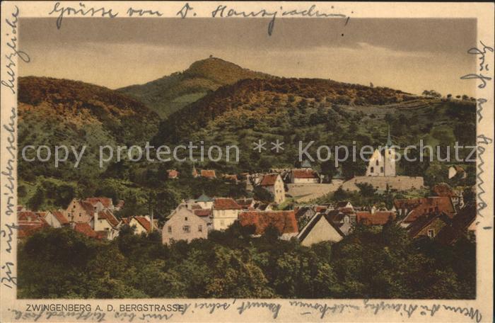 Zwingenberg Bergstrasse Ortsansicht