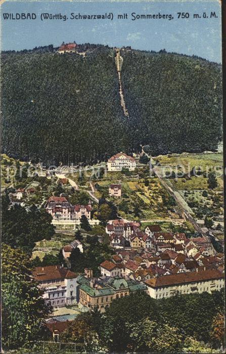 Wildbad Schwarzwald mit Sommerberg