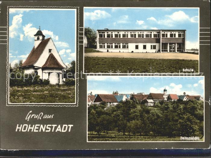 Hohenstadt Geislingen Kapelle Schule Teilansicht