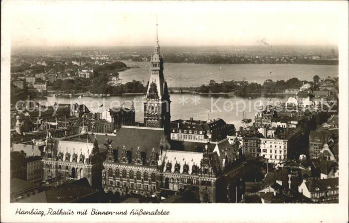 HAMBURG  CITY Rathaus Binnen- und Aussenalster