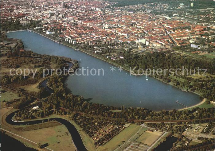 HANNOVER CITY Fliegeraufnahme mit Maschsee