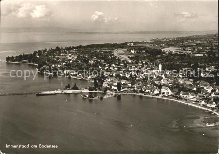 Immenstaad Bodensee Fliegeraufnahme mit See