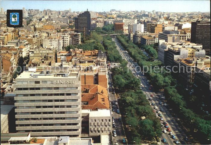 Madrid Spain Fliegeraufnahme Strassenpartie