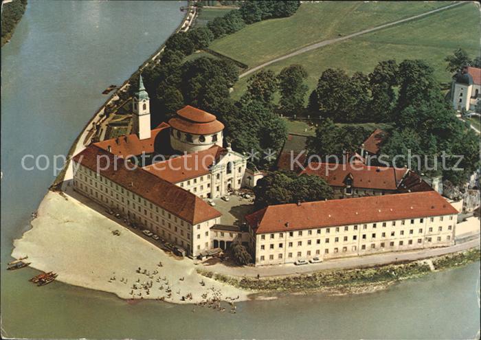 Kelheim Fliegeraufnahme Kloster Weltenburg Donaudurchbruch