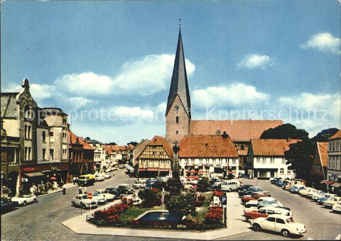 Eutin Schleswig-Holstein Markt mit Kirche