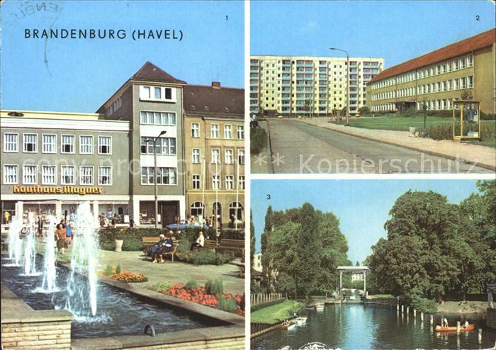 Brandenburg Havel Kaufhaus Magnet Brecht-Oberschule Schleuse