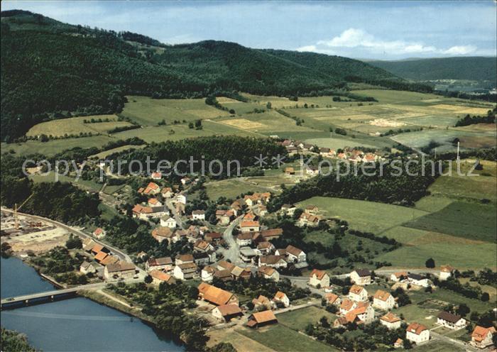 Hemfurth-Edersee Fliegeraufnahme mit Edersee