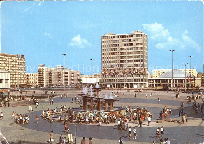 BERLIN CITY Alexanderplatz mit Haus des Lehrers und Kongresshalle