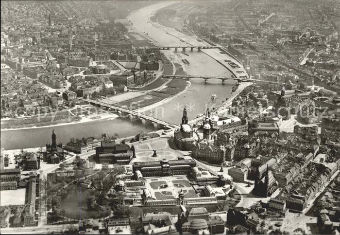 DRESDEN Elbe Fliegeraufnahme