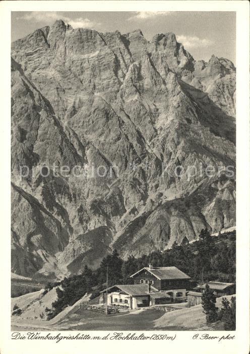 Wimbachgriess Huette mit Hochkalter