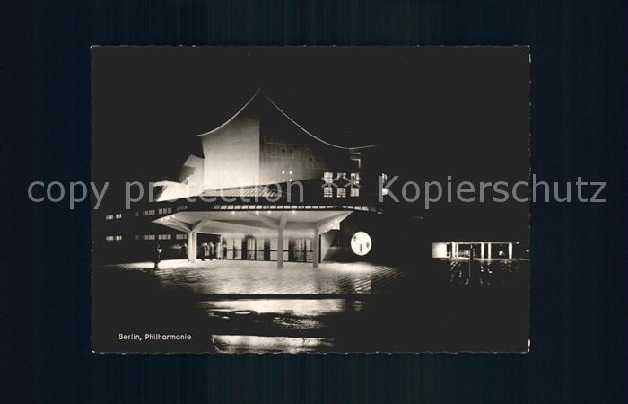 BERLIN CITY Philharmonie bei Nacht
