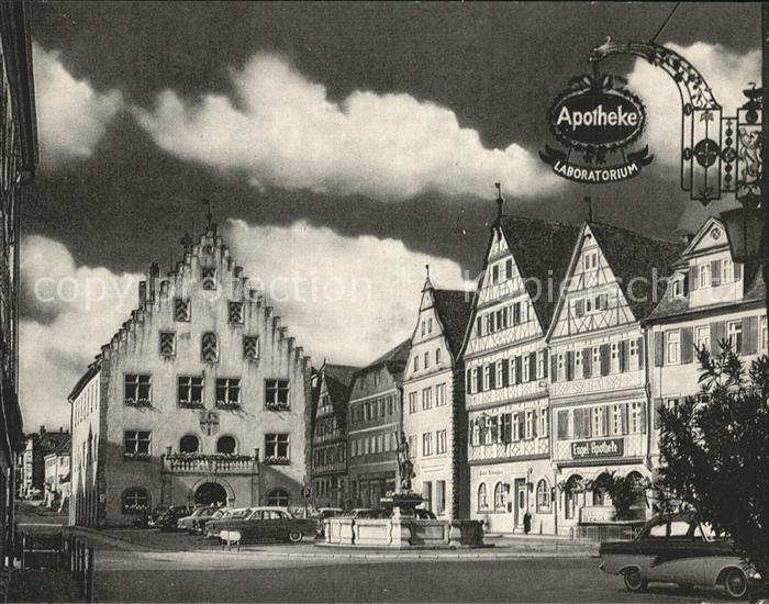 Bad Mergentheim Marktplatz Rathaus