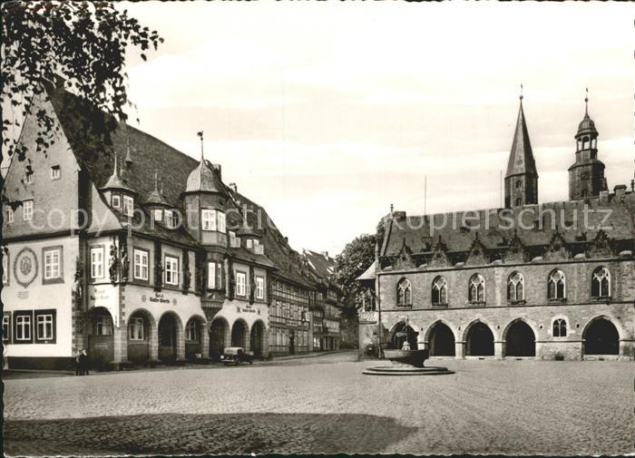 GOSLAR Harz Niedersachsen Kaiser Worth und Rathaus