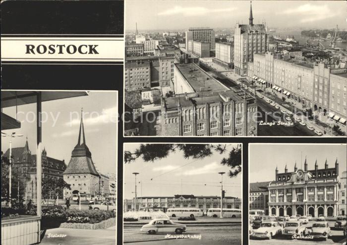 ROSTOCK  CITY Lange Strasse Rathaus Steintor
