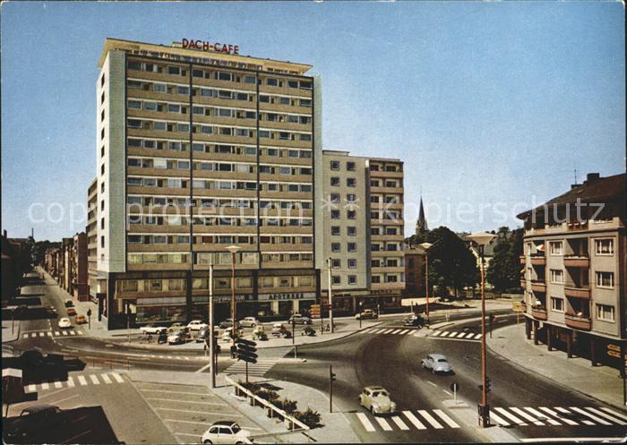 Giessen Lahn Ludwigsplatz mit Dach-Cafe