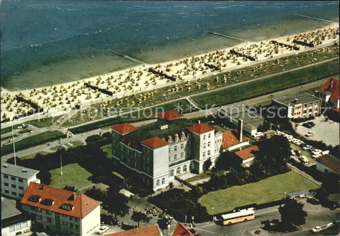 Cuxhaven Nordseebad Fliegeraufnahme Strand Jungenherberge Ove Ovens Haus