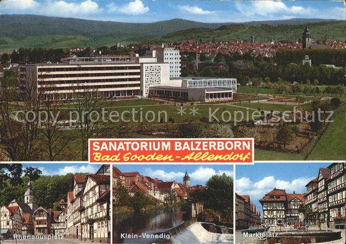 Allendorf Bad Sooden Sanatorium Balzerborn Klein-Venedig Rhenanusplatz