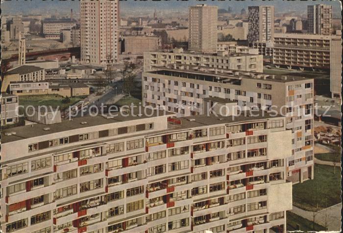 BERLIN  CITY Hansaviertel Fliegeraufnahme