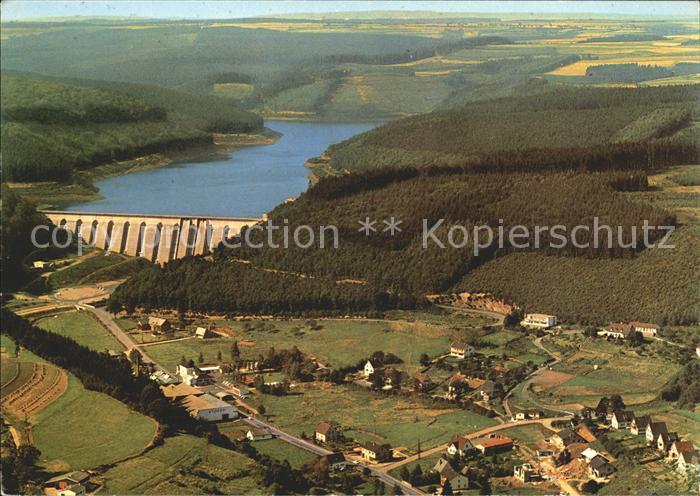 Hellenthal Eifel Fliegeraufnahme Olef-Talsperre