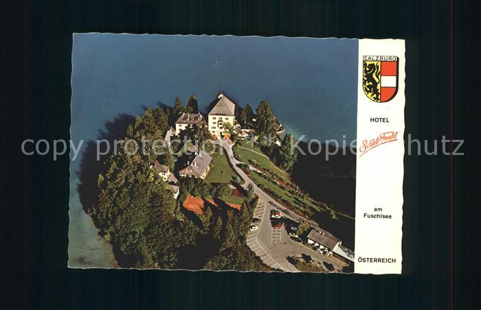 Hof Salzburg Fliegeraufnahme Hotel Schloss Fuschl am Fuschlsee
