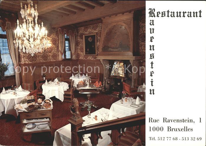 Bruxelles Bruessel Restaurant Ravenstein
