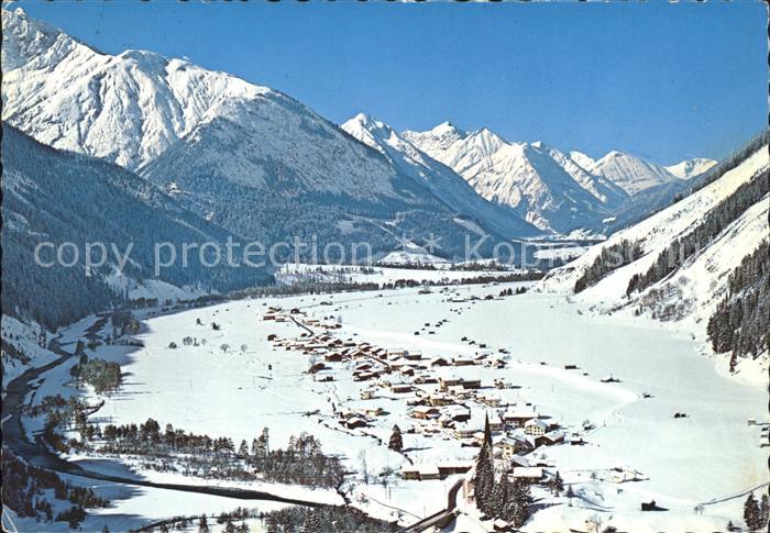 Haeselgehr Fliegeraufnahme mit Lechtaler Alpen