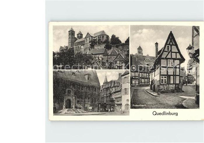 Quedlinburg Harz Finkenherd Rathaus Dom