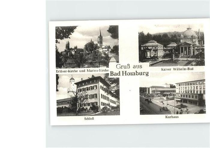Bad Homburg Erloeser Kirche Marien Kirche Kaiser Wilhelm Bad Kurhaus Schloss