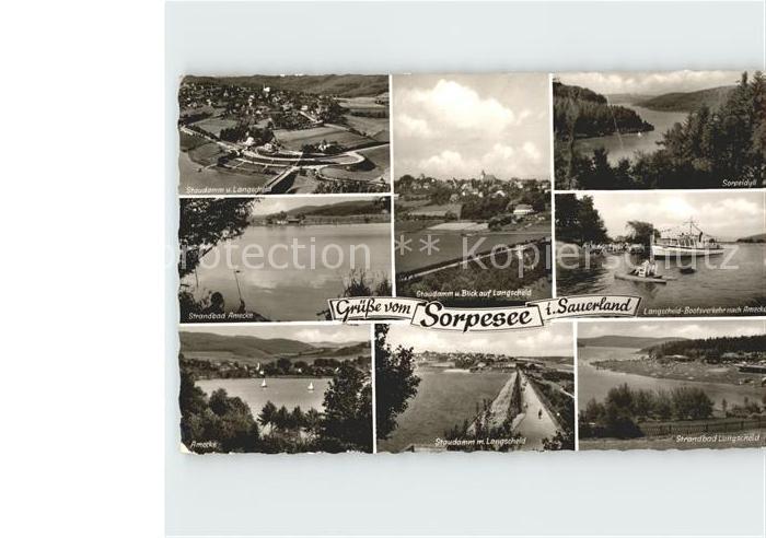 Sorpesee Sauerland Staudam Langscheid Strandbad Amecke