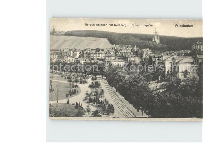 Wiesbaden Nerotal Anlagen Neroberg Griechische Kapelle