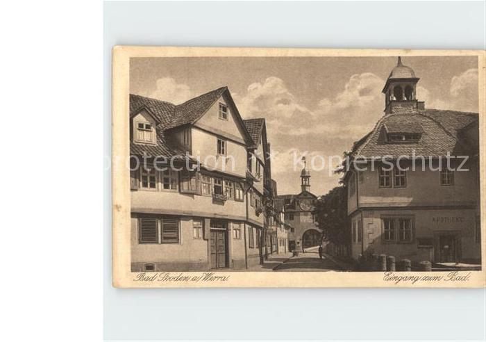 Bad Sooden-Allendorf Eingang Bad Apotheke