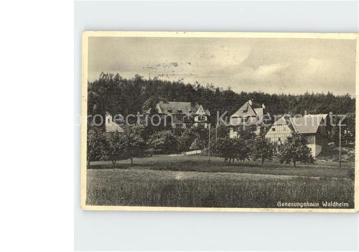 Obernzenn Genesungsheim Waldheim Bahnpost