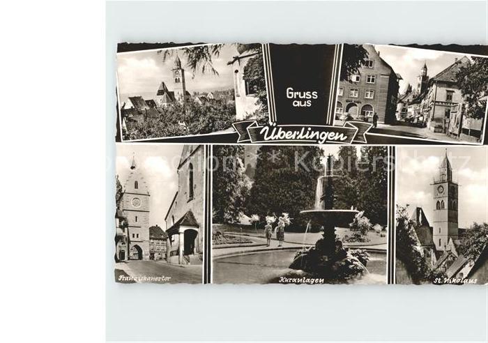 ueberlingen Bodensee Kuranlagen St Nikolaus Franziskanertor