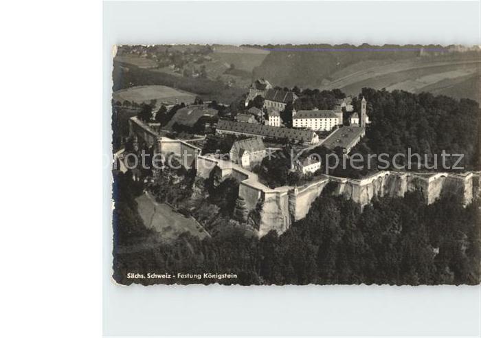 Koenigstein Saechsische Schweiz Festung Koenigstein