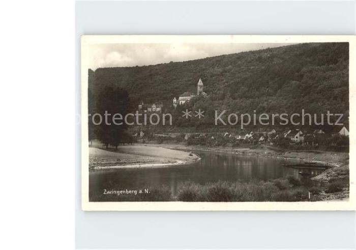 Zwingenberg Baden Neckar Ortsansicht