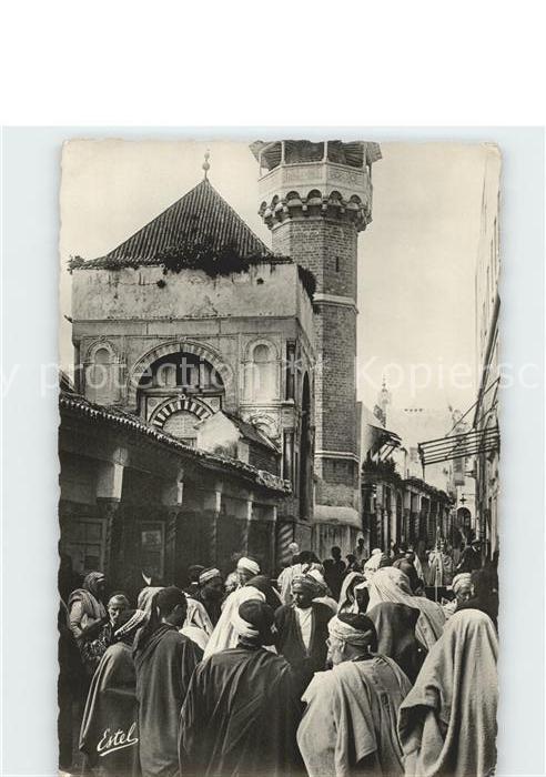 Tunis Rue Sidi Ben Ziad entree Mosquee Dar El Bey