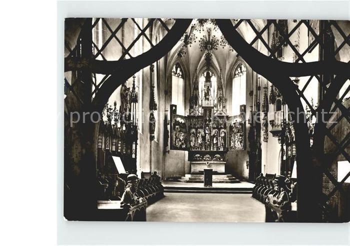 Blaubeuren Kloster Hochaltar Chorgestuehl