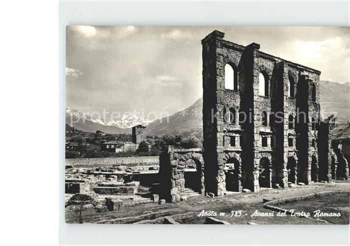 Aoste Ruines Theatre Romain