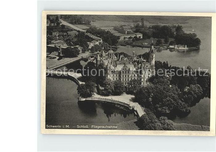 Schwerin Mecklenburg Schloss Fliegeraufnahme