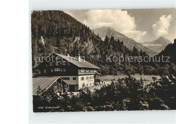 Hinterstein Bad Hindelang Glasfelderkopf Fuchskarspitze Wiedemer Giebelhaus