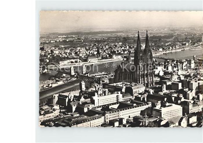 Koeln Rhein Fliegeraufnahme