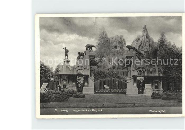 HAMBURG  CITY Hagenbecks Tierpark Haupteingang