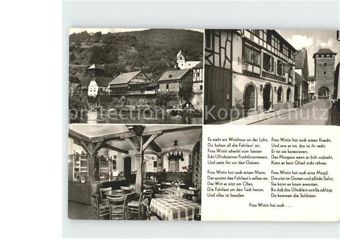 Dausenau Alte Wirtshaus Tor Teich