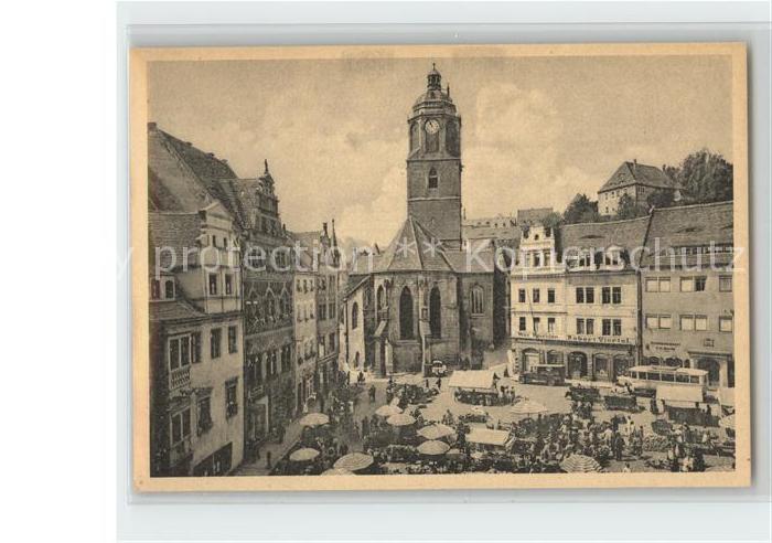 Meissen Elbe Sachsen Frauenkirche Wochenmarkt Hirschhaus