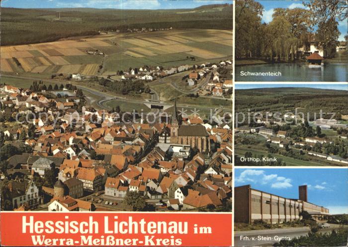 Lichtenau Kassel Schwanenteich Orthopaedische Klinik Fliegeraufnahme