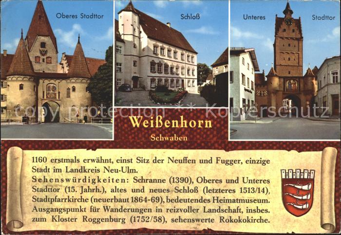 Weissenhof Loechgau Oberes Stadttor Schloss Unteres Stadttor