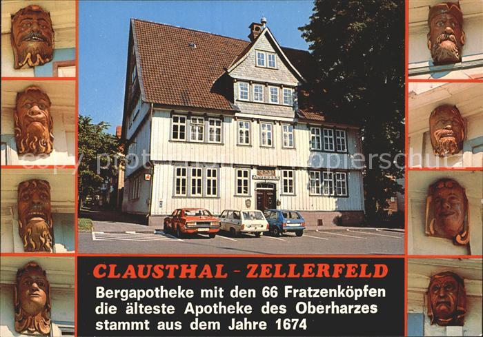 Clausthal-Zellerfeld Goslar Niedersachsen Bergapotheke Fratzenkoepfen