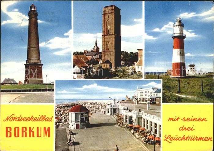 BORKUM Nordseebad Niedersachsen Leuchttuerme