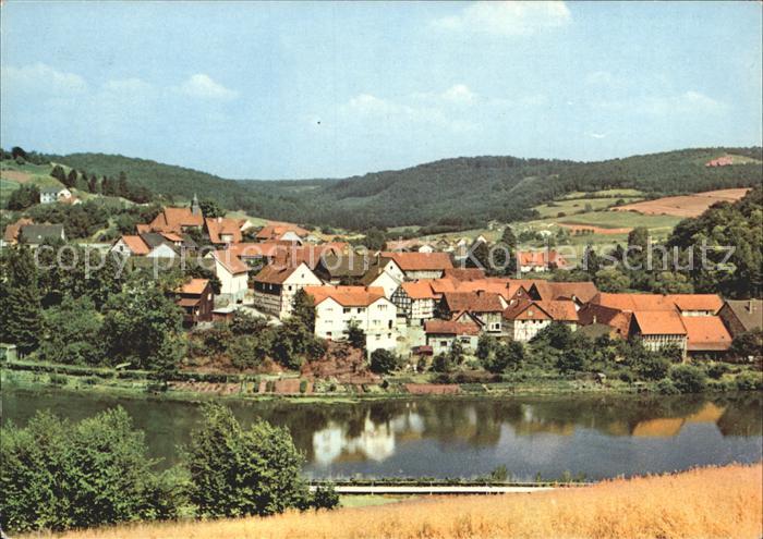 Nieder-Werbe Fluss Dorf