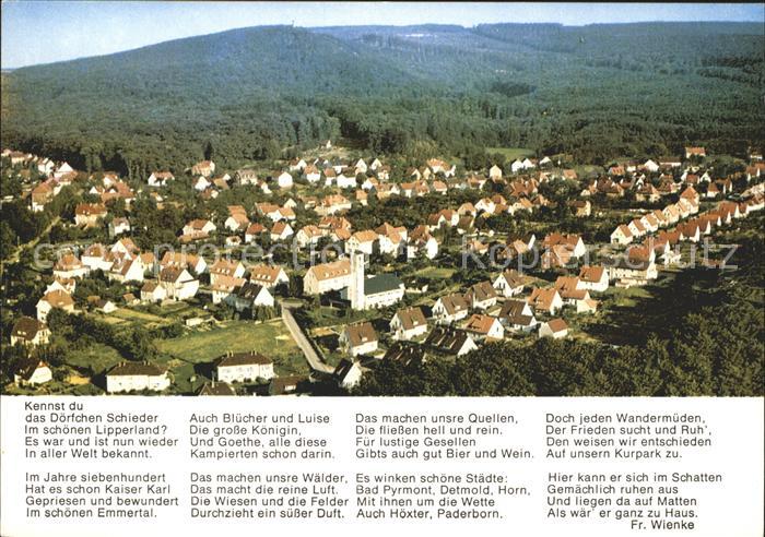 Schieder Fliegeraufnahme Gedicht